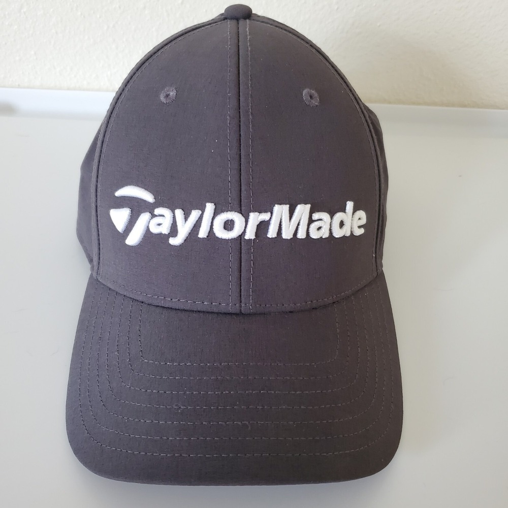 TaylorMade Golf Performance Seeker Adjustable StrapBack Hat Cap Gray One Sz Fits